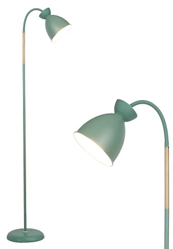 Anten Giraffe | Stehleuchte Wohnzimmer | E27 Fassung max. 60W(ohne Birne)| Höhe 159CM 360° Schwenkbare Standleuchte | Retro-Metall-Stehlampe Für Schlafzimmer, Studienzimmer, Büro, Grün