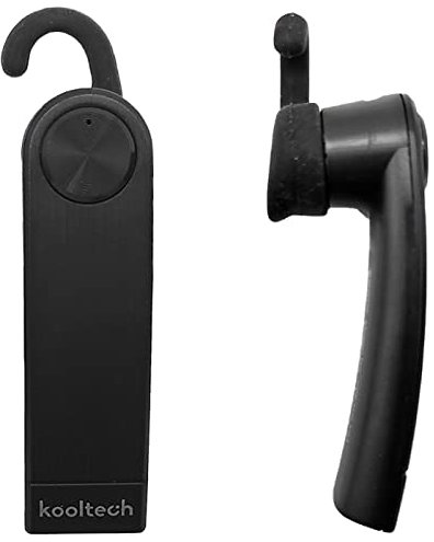 Acan Kooltech - Manos Libres, Auricular inalámbrico Bluetooth con micrófono, Sonido estéreo, Control de Voz, LED, batería Larga duración, Llamadas Trabajo, Color Aleatorio