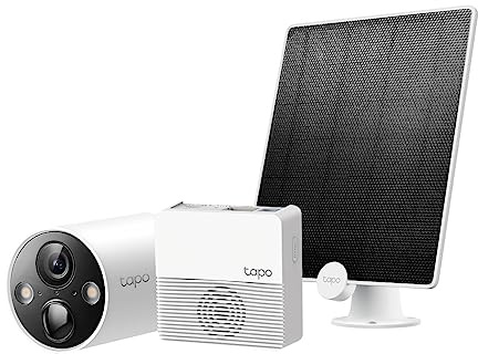 TP-Link Tapo 2K 4MP Solar Überwachungskamera Aussen Akku, Tapo C420S1 + Tapo A200, Nur 30minbenötigtes Sonnenlicht pro Ta