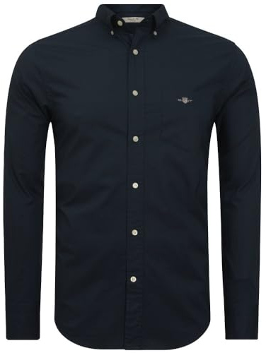 Gant Herren REG POPLIN Shirt Hemd, Marine,5XL