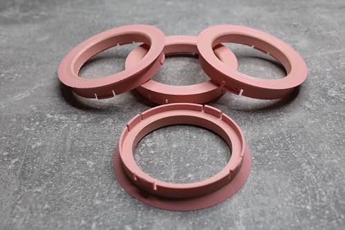 Zentrierringe Distanzringe 74,1 mm x 60,1 mm rosa für Alufelgen