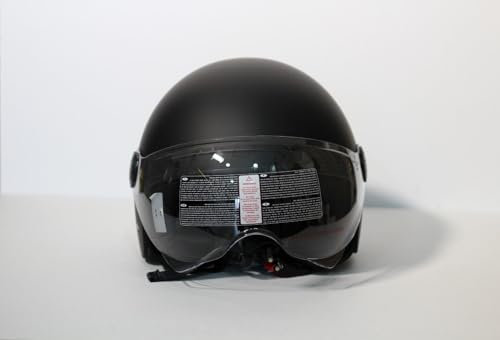 Casco Moto e Scooter Demi Jet OMOLOGATO AER 400 Fashion visiera elicottero (M)