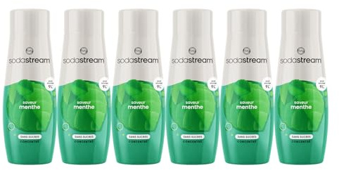 Sodastream Lot de 6 Concentrés Menthe Sans Sucres pour Sodastream