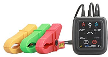 Berührungslose Phasensequenz-Detektor-Niederspannungsphase-Sequenz-Meter Magnet-Basis-Phase-Messgerät-Dreiphasen-Wechselstrom-Phasensequenzanzeige mit hoher Auflösung