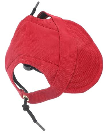 BESPORTBLE 2stücke Pet Baseball Cap Für Hunde Und Katzen Verstellbare Rote Sonnenschutzmütze Oxford Für Outdoor-aktivitäten Und Täglichen Gebrauch s