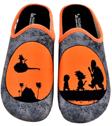 VULCA-BICHA S.L. - Zapatillas de casa con Motivo Anime. Cómodas con Piso Flexible. 258322 Sintético