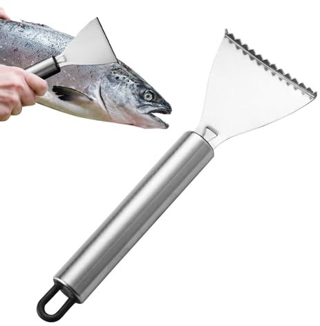 Écailleur de poisson de cuisine, raboteuse manuelle pour écailles de poisson | Éplucheur d'écailles de poisson - Outil à poisson multifonctionnel en acier inoxydable, accessoires de poisson pour le ch