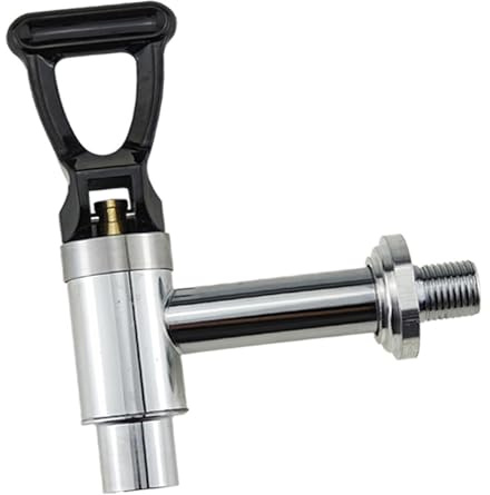 Sharplace Robinet de distribution d'eau pour boissons chaudes et café, en acier inoxydable, pour la maison et, Noir 9.8 Cm X 1.6 Cm