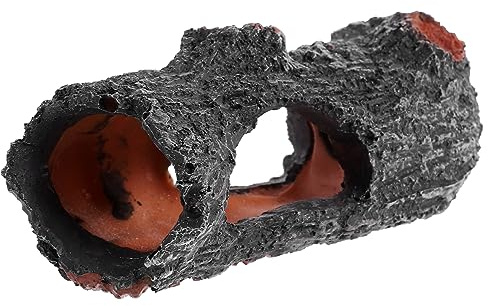 ibasenice Tronc d'arbre Décoratif pour Aquarium, Cachette pour Reptiles Et Poissons, Décor Réaliste en Résine, Décoration Multifonctionnelle pour Terrarium