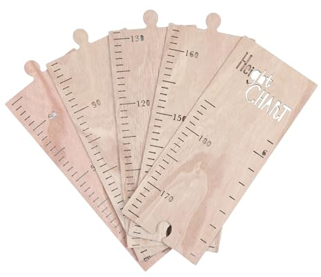 Yardwe Holz-großensmesslatte für Kindergarten Diy-wandgroßensmesslatte aus Holz Wanddekoration mit Messlatte für Junge Mädchen