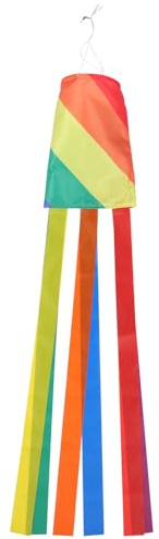 Generisch Regenbogen Windsack Windsock Gartendeko 13x100cm Aus Polyester Für Hof Garten Terrasse Außendekoration
