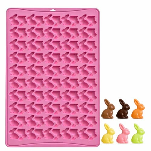 Easter Chocolate Silicone Mold-Miniature Bunny Silicone Mold - Perfect for Making Candies, Cookies, Chocolate,Jellies, Gummies, and Mousses.,Ideal for Baking
