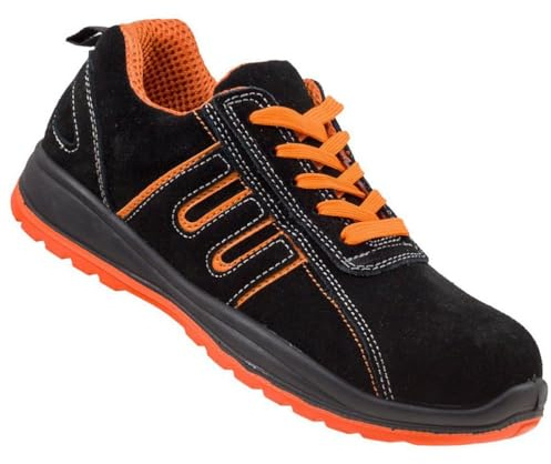 Urgent Chaussures de travail et de sécurité Modèle 216 S1 EN ISO 20345 Unisexe, Noir/orange, 43 EU