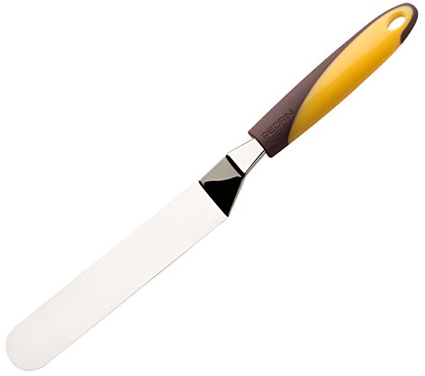 Pedrini Linea Dolci Spatola Spalmatrice Piegata, Giallo