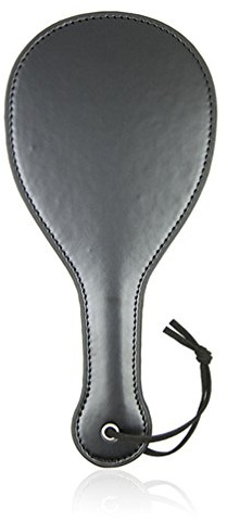 Hanyi Leder SM Paddel Fetisch Bondage Rollenspiele Spanking Paddle Sexspielzeug, Schwarz