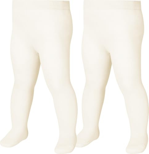 Playshoes Unisex barnstrumpbyxor, natur dubbelpack, 122-128