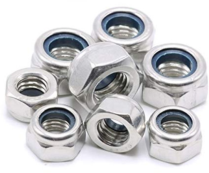 YINSONG Edelstahl Sechskantmuttern - M22/M24/M27/M30 High Hardness Nylonmutter Sicherungsmuttern Nyloneinsatz-Kontermutter, M27