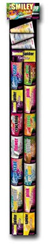 Weco Smiley Ultra Pack 18-teiliges Fontänen-Sortiment Jugendfeuerwerk der neuen Generation