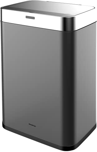 Infiniton Papelera Inteligente BIN60 (Negro, 60 Litros, Cubo de basura con sensor automatico, Free Movement (sin cables))