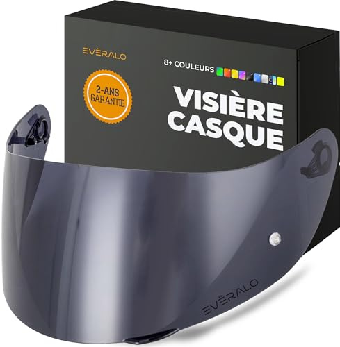 Everalo Helm Visier für AGV K1 - K1s - K3sv - K5 - K5s - GT2 | Kompatibel auch mit S4sv - Horizon - Skyline - Strada - Stealth sv - Compact, Ersatzscheibe