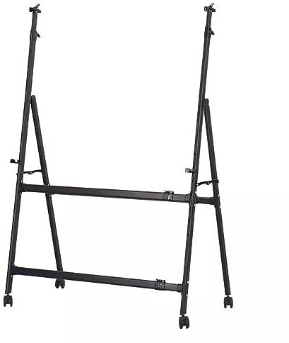 MAXHID Nur Beweglicher Ständer, Klappbarer Metallständer, Höhenverstellbar, Für Whiteboard, Kreidetafel, Trocken Abwischbare Tafel, Pinnwand, Postertafel, Schwarz