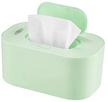 Calentador de toallita para bebés caja toallitas humedas 40-60 ° ajustable dispensador de toallita húmeda para bebés cargación USB pantalla LED Caja de almacenamiento de tejido húmedo portátil