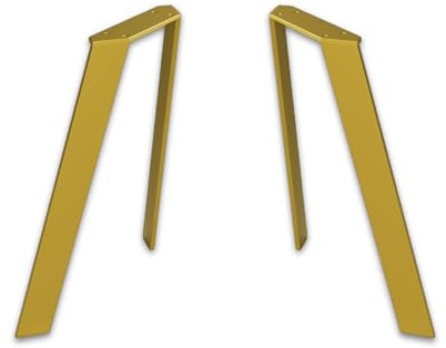 modernLOFTart Tischbeine Metall Tischkufen 2 Stück in V Form - Tischgestell Metall aus 1cm Dickem Flachstahl Gefertigt - Tischfüße für Esstisch, Schreibtischbeine, Konferenztisch Füße
