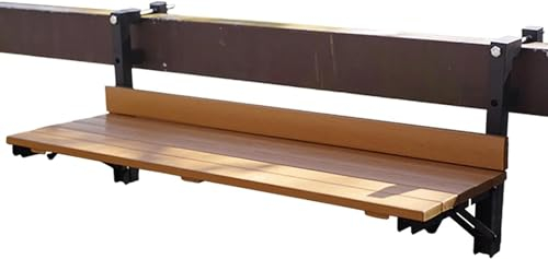 Kanduo Balkontisch hängend Stehtisch for den Außenbereich, klappbarer Terrassen-Beistelltisch for Geländer, an der Wand montierter Tisch, platzsparender klappbarer Computertisch Externer Beistelltisch