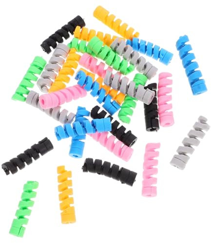 Artibetter 30pcs Silicone Charging Cable Covers Data Cable Protective Covers Flexible Cord Protectors for Usb Charger Cord