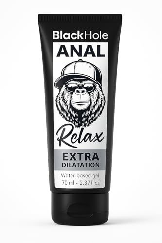 Black Hole Lubrifiant Anal Relaxant Anesthésiant 70ml - Gel Eau Ultra Glissant Dilatation sans Douleur | Idéal Fisting & Gros Toys | Compatible Préservatifs | Fabriqué en Europe