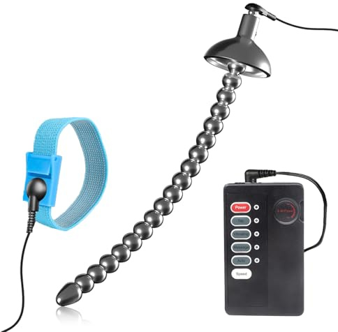 Kutocesy SM Ensemble Dilatateur Urètre Électrochoc Acier Inoxydable Massage De La Prostate Avec Anneau Pénien Plug Pénis Homme Jouet Urètre Extrême (10mm)