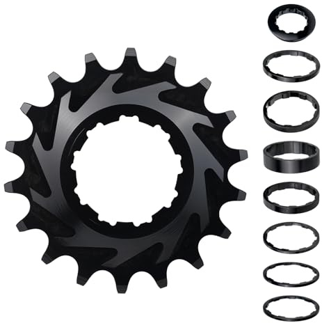 WEEROCK Kit de conversion de vélo à vitesse unique, 16T 18T, cassette à vitesse unique et entretoises pour une conversion facile à une transmission à vitesse unique, kit de conversion de VTT avec