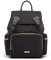pipi bear Baby Nappy Changing Backpack Bag - Large-Capacity, Multi-Functional(Black)