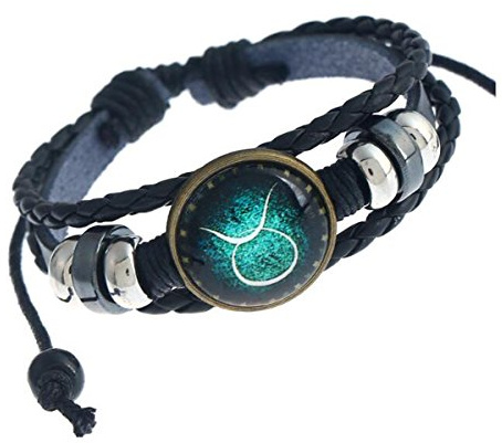 MeiPing Lederarmband, Unisex, Sternbild 12