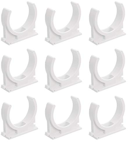 DOITOOL Lot de 200 colliers de serrage en PVC pour tuyau d'eau, support de tuyau PEX, crochet en U, blanc, 16 mm