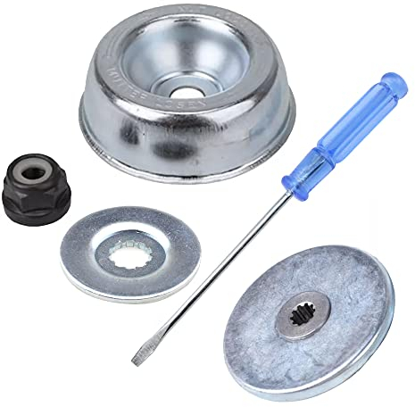 SRunDe Gartenmaschine Rasenmäher Stihl Klingenadapter Kit Bundmutter Druckplatte Mitnehmerplatte Kegelscheibe Schraubendreher für Stihl Saitentrimmer Bürstenschneider Freischneider