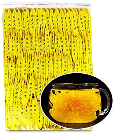 Kräutertee Natürlicher gelber Chrysanthemen-Tee Große blühende Blume Trockene Kräutergesundheit (100pcs 300g)