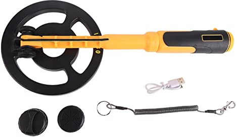 BuyWeek Metal Detector Subacqueo, Rilevatore di Metalli Portatile Localizzatore di Tesori Subacquei Impermeabilità a 60M con Bobina di Ricerca da 5,9 Pollici