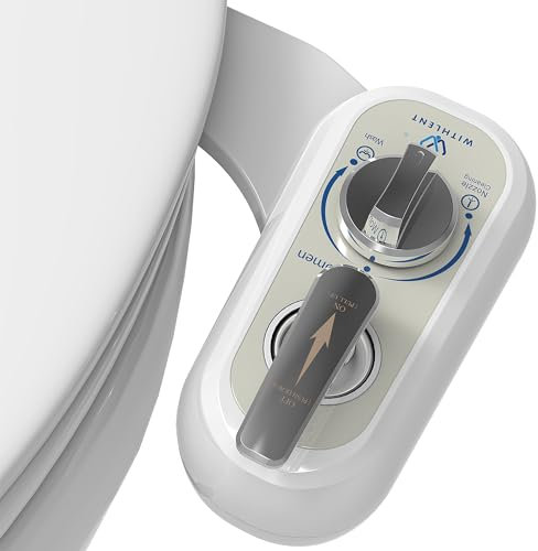 Bidet para WC izquierdo – Retráctil autolimpiable bidé no eléctrico con, boquilla doble bidé, accesorio de limpieza delantera y trasera, accesorio de inodoro (Manguera de 1 metro)
