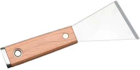 SHINEOFI 1 Pz Spatola angolata malta raschiatore Taglierine raschietto pittura cucina strumento di mastice stucco per cartongesso strumento di gesso legno massiccio Silver