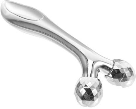 FONDOTIN Anti Falten Gesichtsmassagegerät Mikrostrom 3d-roller zur Hautstraffung Silber Kompakt für Gesichtsmodellierung und Teintaufhellung