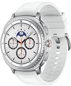 Samsung Reloj Inteligente Galaxy Watch8 clásico, 46 mm, Blanco, Bluetooth (versión CAD y garantía) - Asistente de IA (Gemini), Entrenamiento del sueño, Seguimiento de Fitness