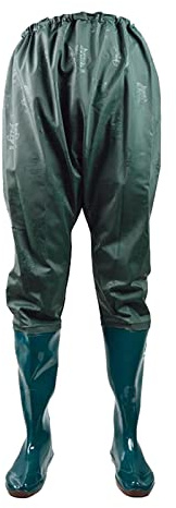 Cuissardes de pêche pour homme et femme avec taille élastique, pantalon de pataugeoire imperméable pour la chasse, la pêche, les palourdes, vert, taille 37