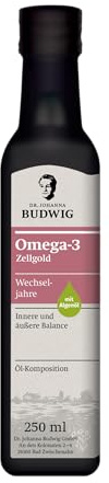 Dr. Budwig Premium Omega 3 Öl Vegan (250ml) - Zellgold Wechseljahre