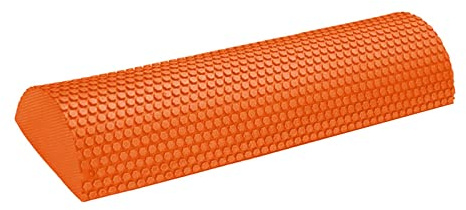 SZLIFE Mezza Foam Roller Rullo Massaggio Muscoli Allenamento Equilibrio Eva Alta Densità Galleggiante Antiscivolo Resistente Adatto per Palestra Casa Y, Arancione 30 cm x 7,5 cm