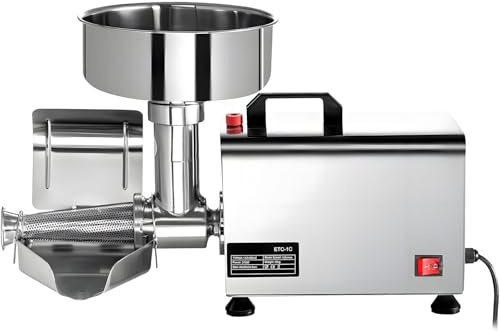 PioMue Passapomodoro Elettrico, Macchina per la Produzione di Salsa di Pomodoro di qualità Commerciale da 450 W, Acciaio Inossidabile 304, Motore in Rame Puro, passapomodoro per Salsa di marmellata