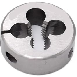 Spiralspitze Gewindebohrer Rundes metrisches Gewindeschneideisen-Gewindebohrer-Größe Rundes Gewindeschneideisen-Werkzeug for Bearbeiten von Außengewinden(M10X1.5 1PCS)