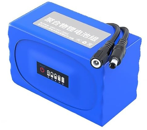 HJGHY 24v 10000mah,B, Batería de polímero de Litio de 24 V, 3000 mAh y 10 000 mAh, Recargable, con Puerto de CC para Tiras LED y cámaras CCTV.