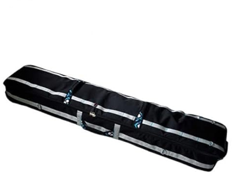 Hellery Snowboard Bag con Rotelle Borsa Porta Trasporto Equipaggiamento Neve Tessuto Oxford Spesso Antiusura Adatta a Sciatori Spostamenti Inverno, Blunero165x32x20cm