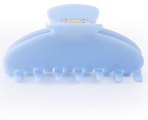 Dwenarry Haarspangen Damen Haarklammer Groß Blau Acetat haarklammern 4in | Große Jaw Clips Für Dünnes Und Dickes Haar, Haarklauenclip für Frauen, Haargreifer Damen, Rutschfestes Vintage Haarclips